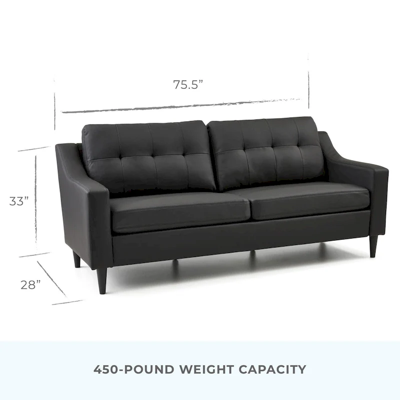 Brookside Ellen 75 Upholstered Scooped Arm Sofa