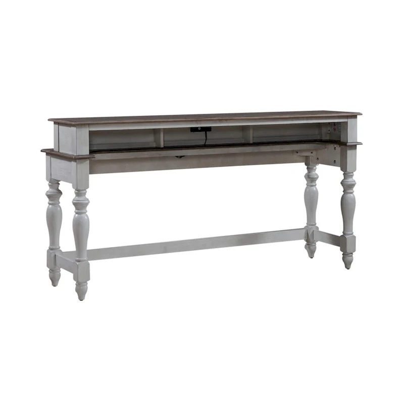 Ocean Isle Antique White 4-Piece Console Table Set