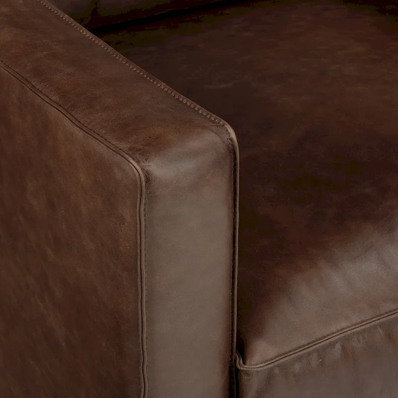 Poly & Bark Mateo Lounge Chair - Full Grain Genuine Italian Leather