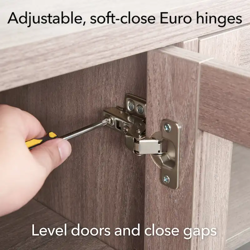 Granger 58  TV Stand with Log Fireplace Insert