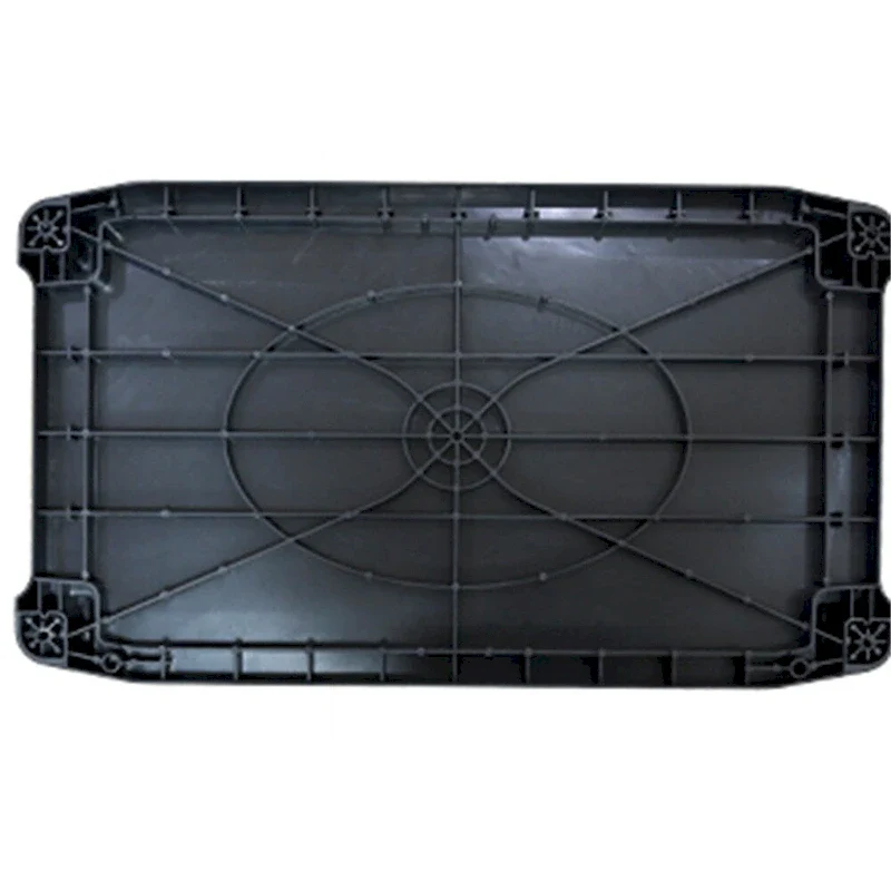 3 Layer Thickened Plastic Mobile Kitchen Cart with Metal Frame