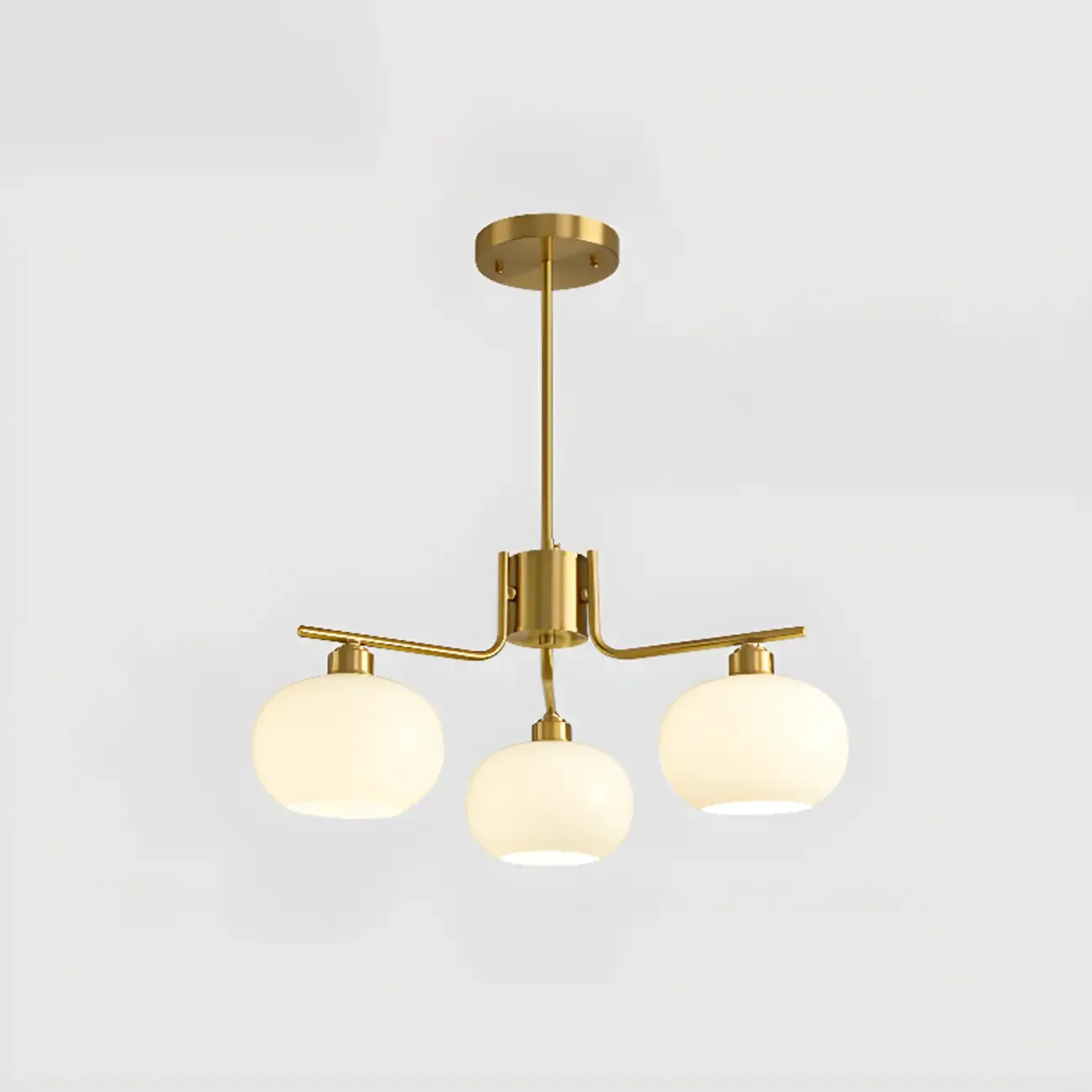 Modern Glass Globe Chandelier Adjustable Hanging Length