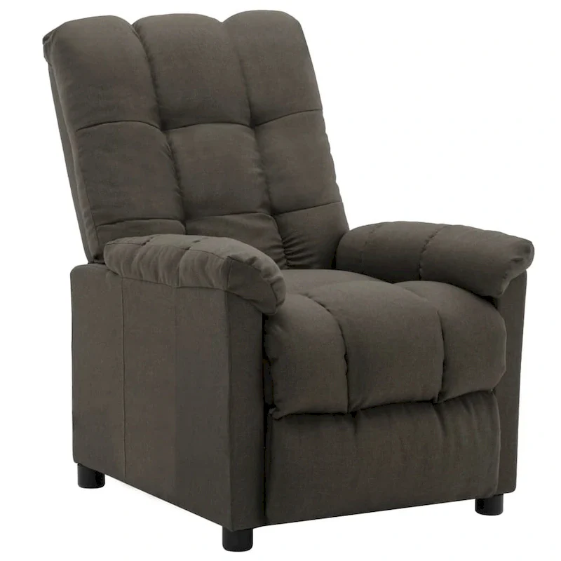 vidaXL Recliner Taupe Fabric - 29.1  x 38.9  x 40.1
