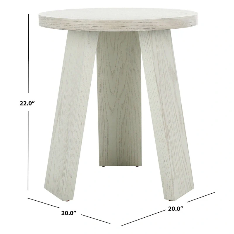 Accent Table - Oak Veneer, Natural Wood Grain, 20W x 20D x 22H