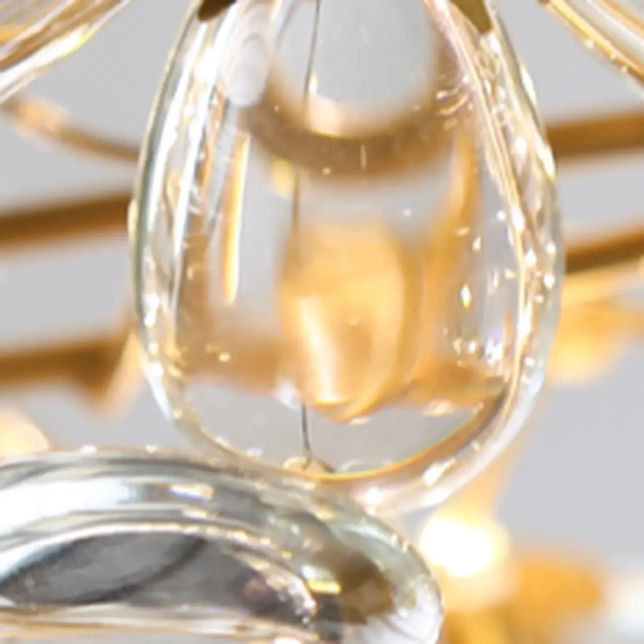 Modern Crystal Branch Chandelier with Adjustable Length