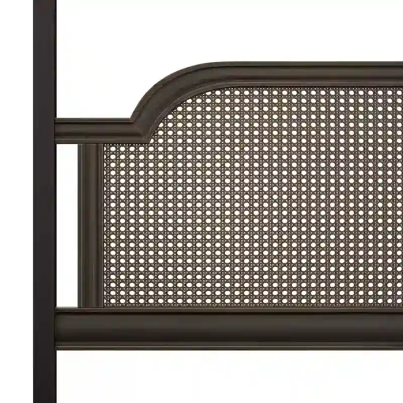 Hillsdale Furniture Melanie Wood and Metal Canopy Bed, Oiled Bronze