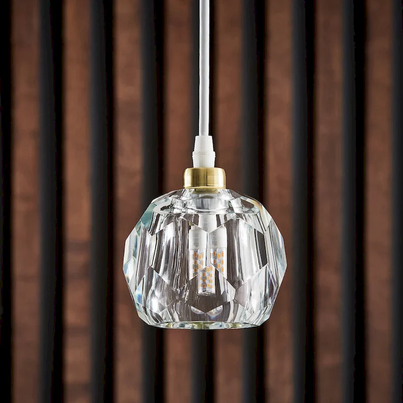 Galway Round Crystal LED Pendant / Chandelier by iNSPIRE Q Bold