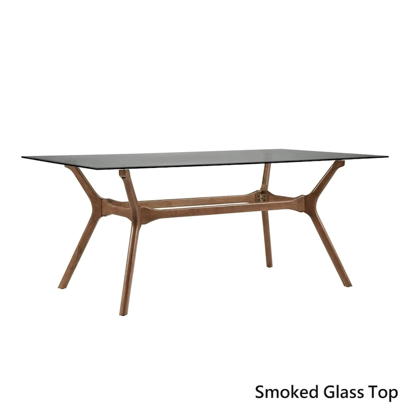 Nadine Mid-Century Dark Walnut Finish Rectangular Dining Table by iNSPIRE Q Modern