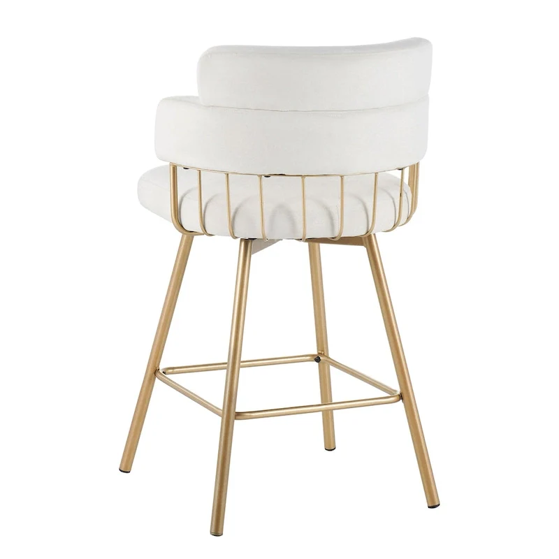 Christopher Knight Home Bremen 180Swivel 26 Velvet Counter Stools with Metal Legs (Set of 2)