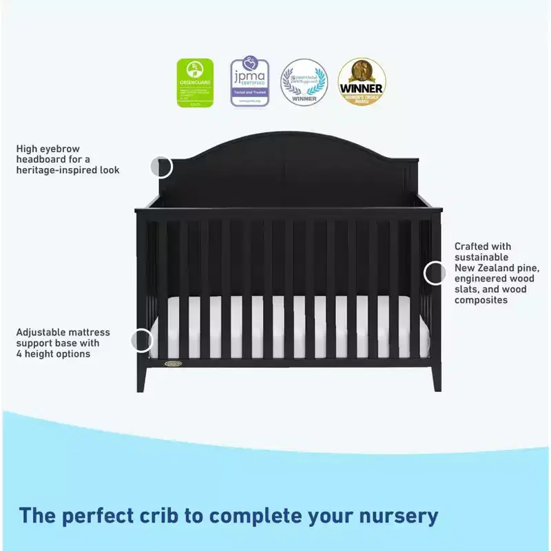 Graco Wilfred 5-in-1 Convertible Crib