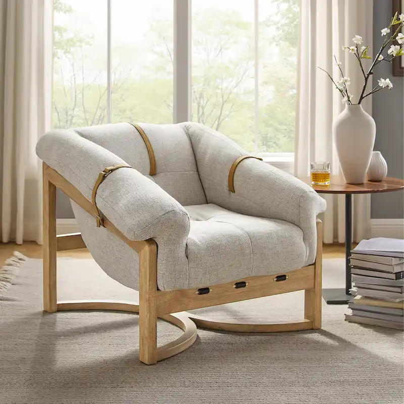 Art Leon Genuine Leather Lounge Chair