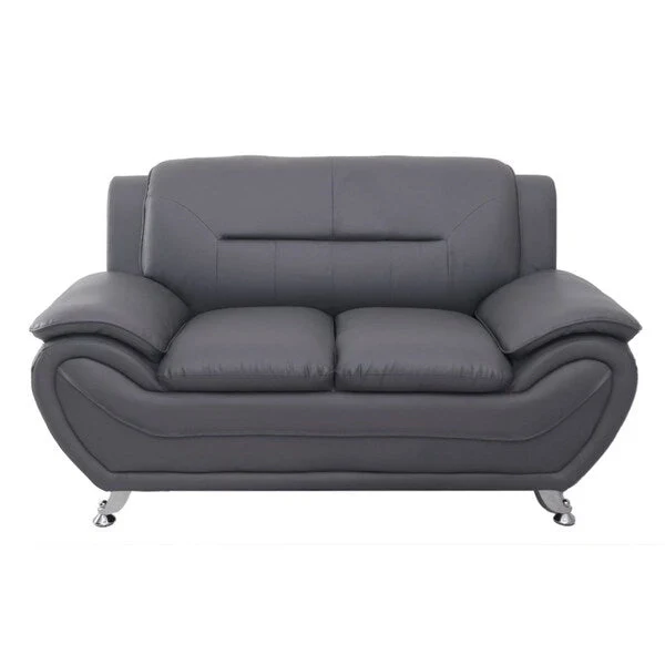 Michael Segura Faux Leather Loveseat
