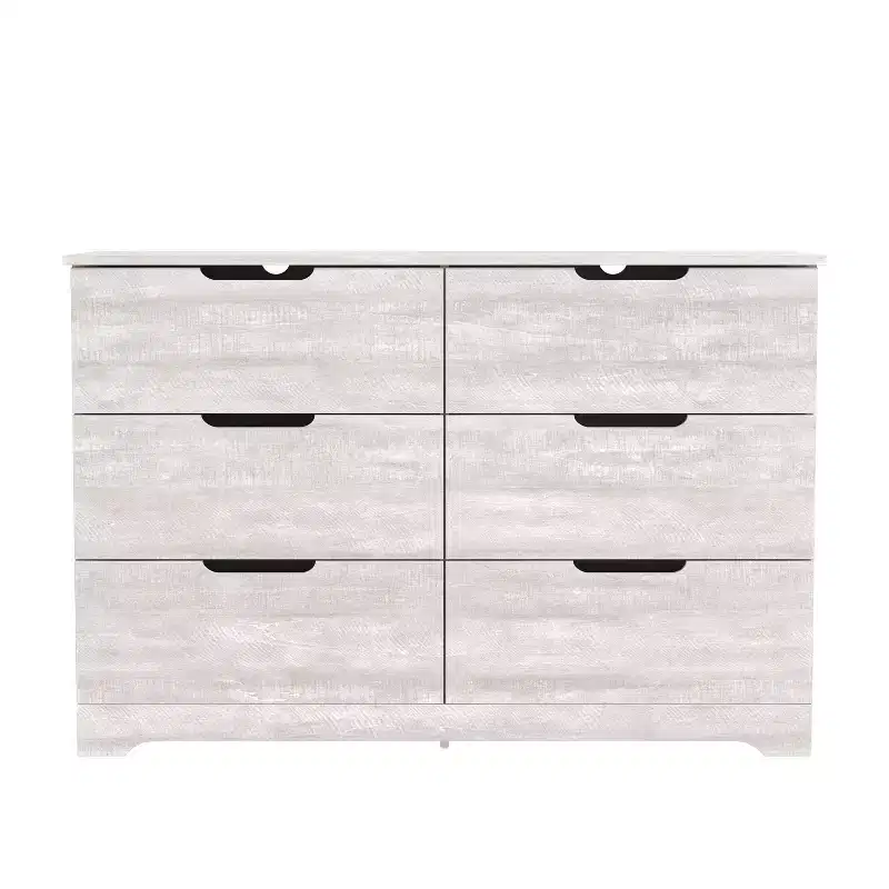 Galano 6 Drawer Dresser with Manufactured Wood Construction 47 W  15.6 D  31.7 H