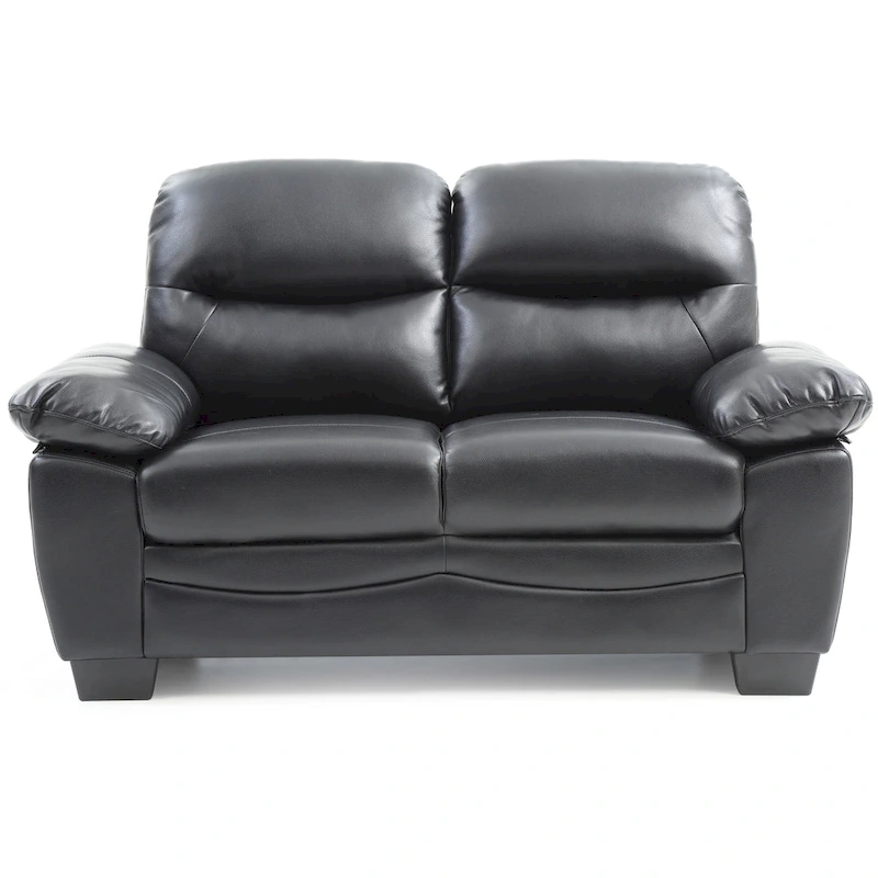 Marta Faux Leather Loveseat