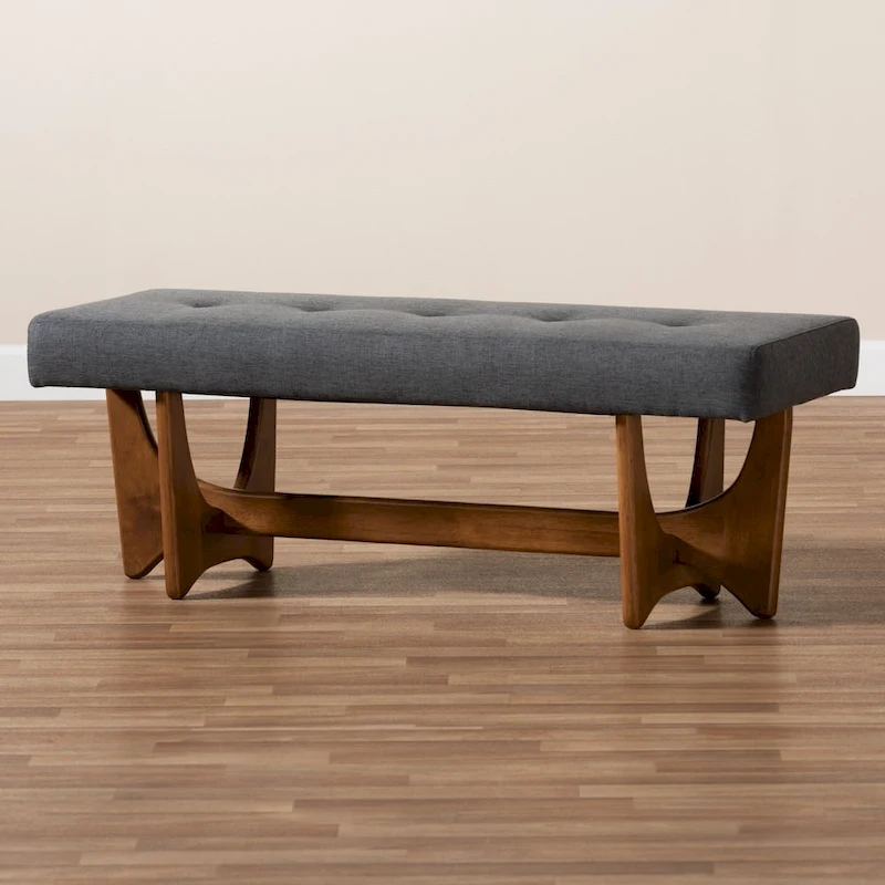 Carson Carrington Ullarp Mid-century Modern Upholstered Bench