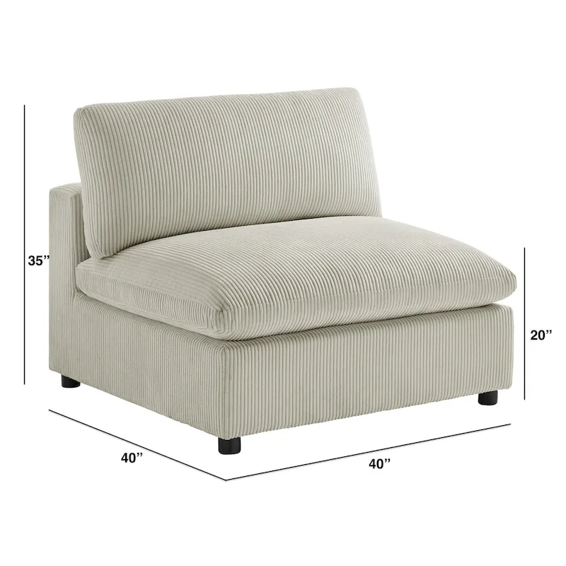 Armless Leisure Chair