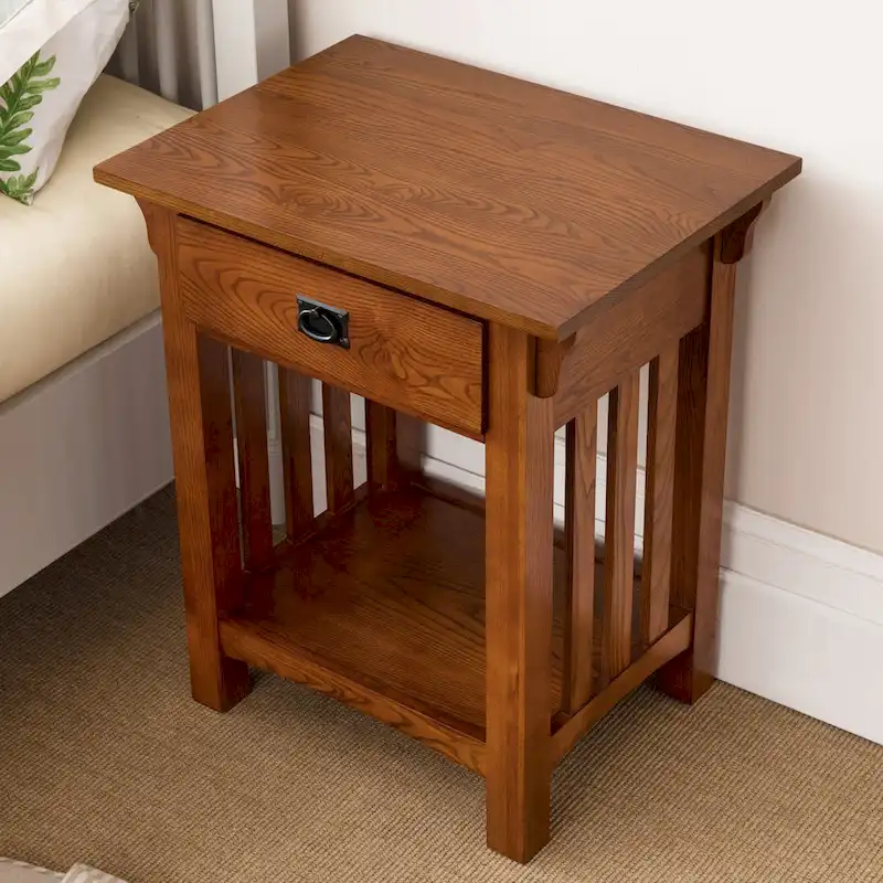 Leick Home Mission Impeccable End Table with Drawer