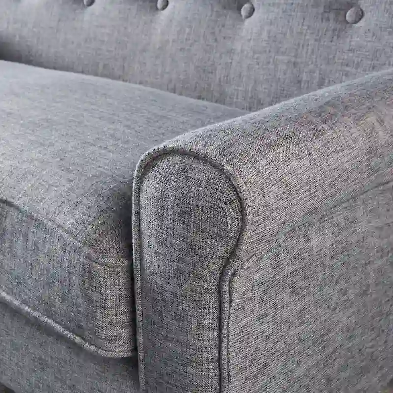 Mariah Mid-Century Fabric Loveseat by Christopher Knight Home