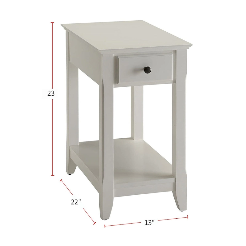 Wooden Side Table with 1 Drawer