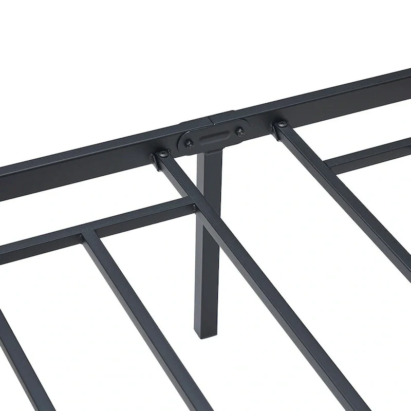 Taomika 3-Pieces Industrial Bed and Modern Square Nightstands Set