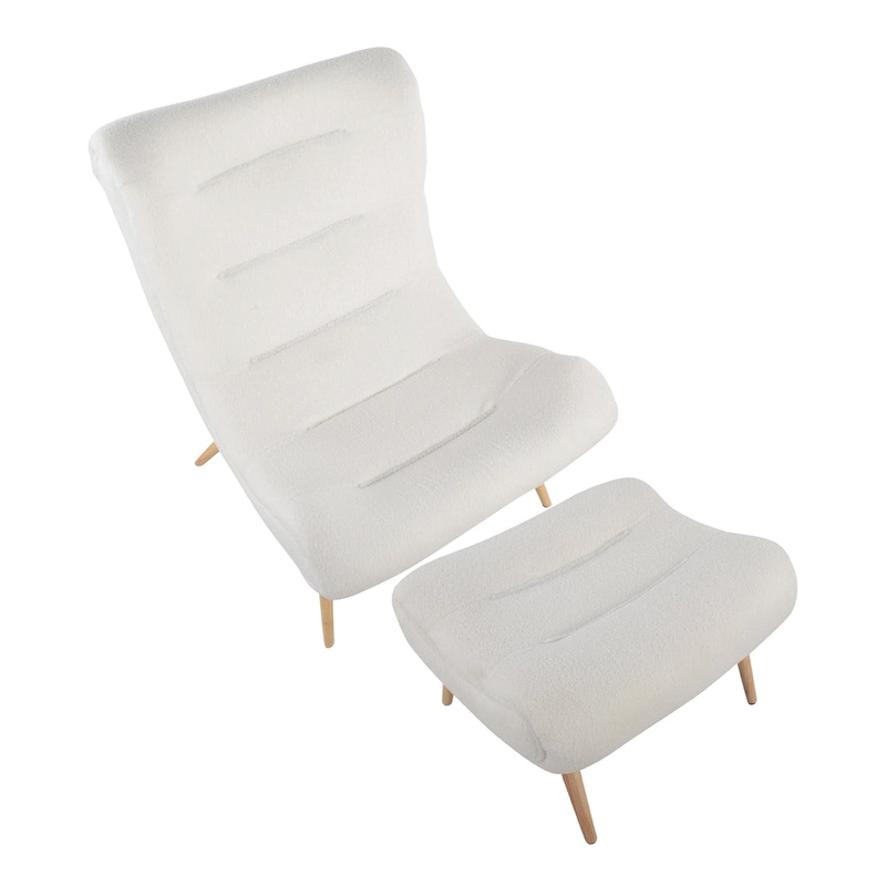 Carson Carrington Grega Chair with Ottoman