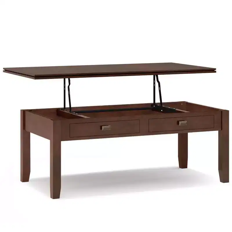 Stratford Lift Top Coffee Table Russet Brown - WyndenHall