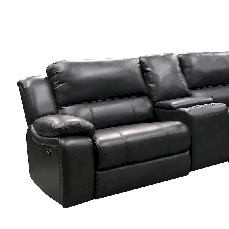 Brady 7 Piece Grey Power Reclining Living Room Sectional