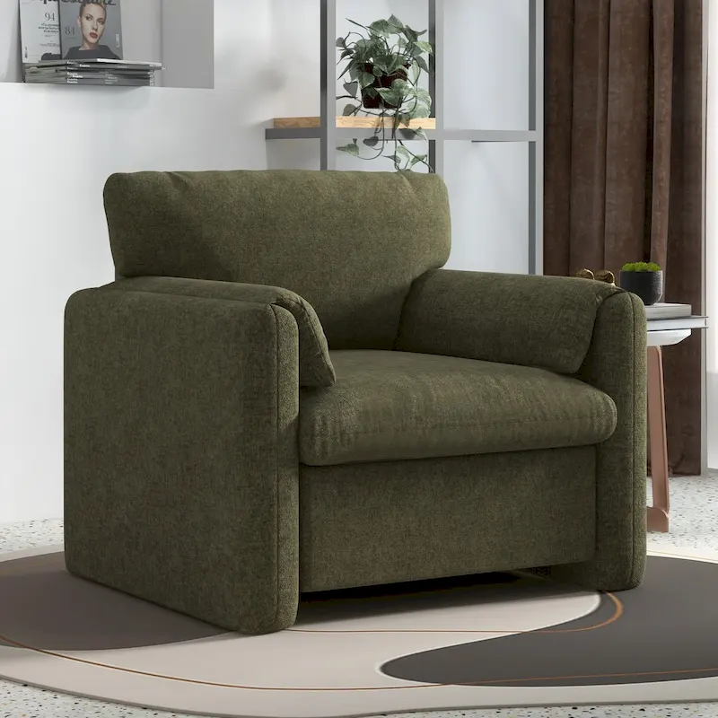 Upholstered Accent Chair Armchair Single Sofa