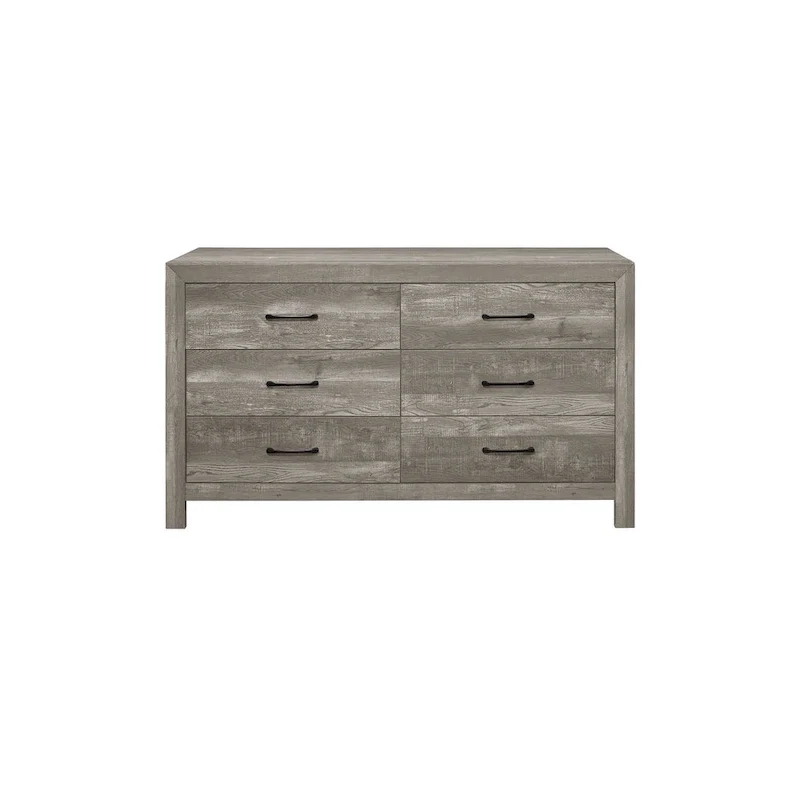 Tabina 3 Piece Gray Modern Panel Bedroom Set