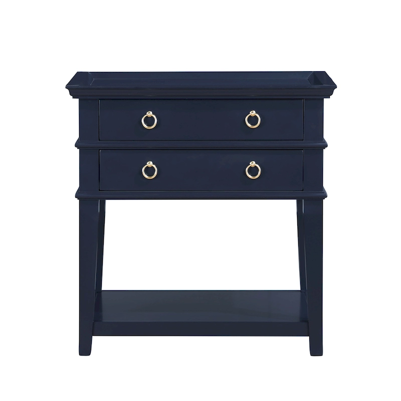 Collette 2-Drawer Tray Top Nightstand by Greyson Living