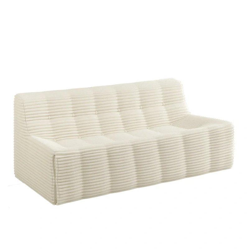 75 Foam 3-Seat Sofa with No Assembly, Space-Saving Design, and Easy Setup
