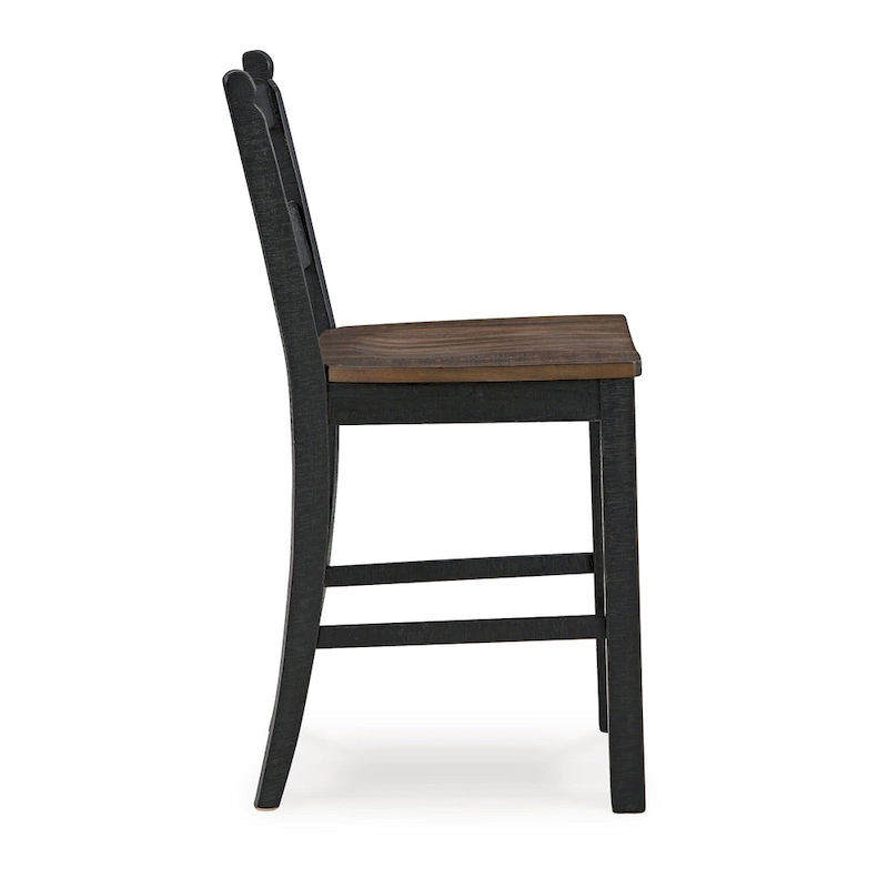 Signature Design by Ashley Valebeck Black/Brown Counter Height Barstool - 20 W x 22 D x 39 H