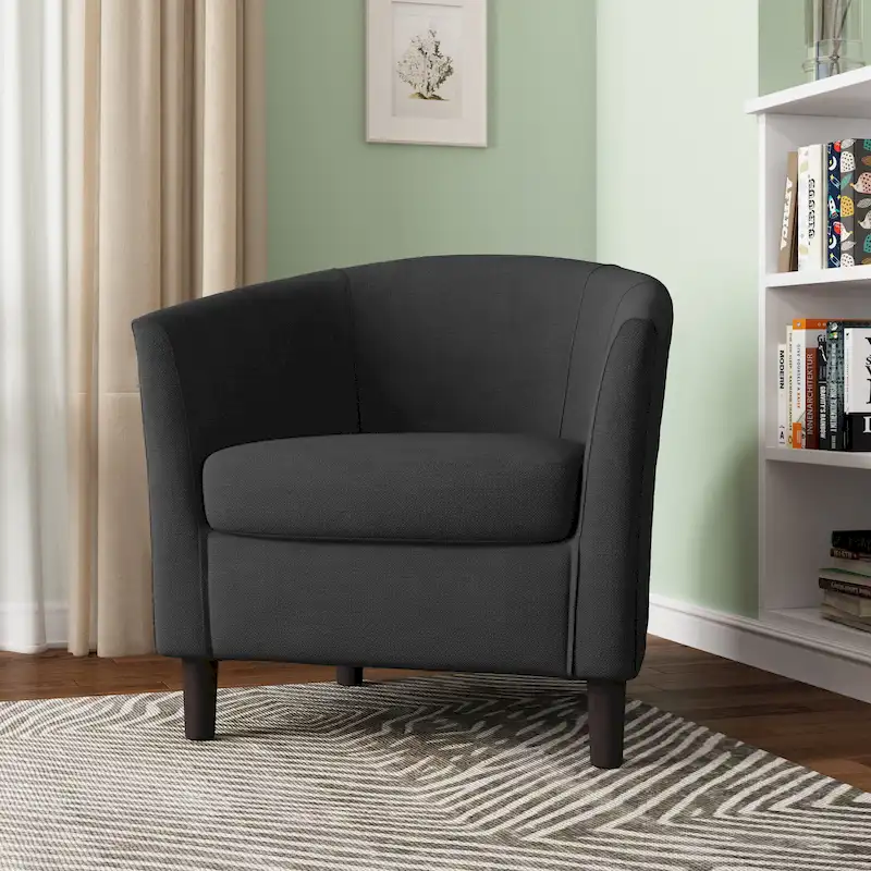 Modern Accent Chair Upholstered Barrel Chair