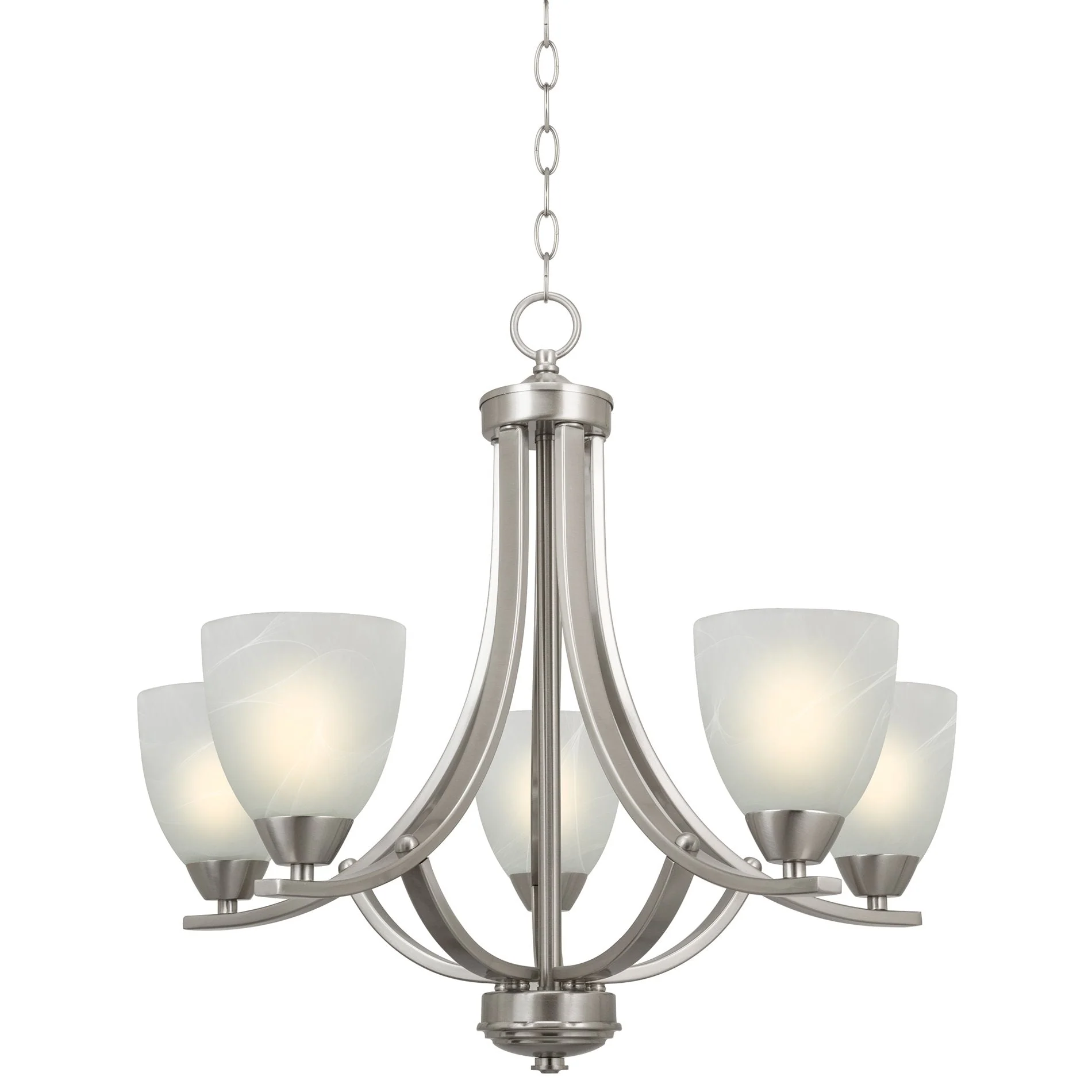 Weston 24 Contemporary 5-Light Large Hanging Chandelier