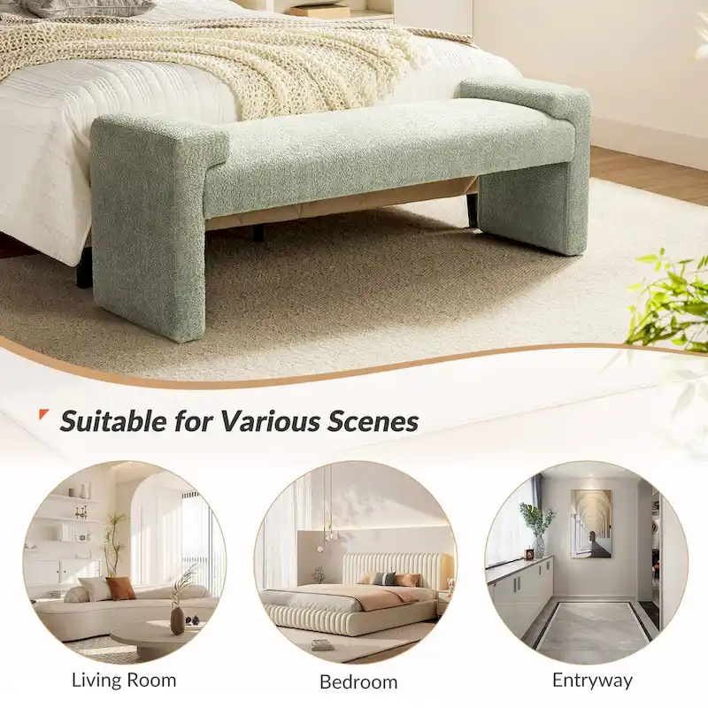 Roland Upholstered Bedroom Bench by HULALA HOME