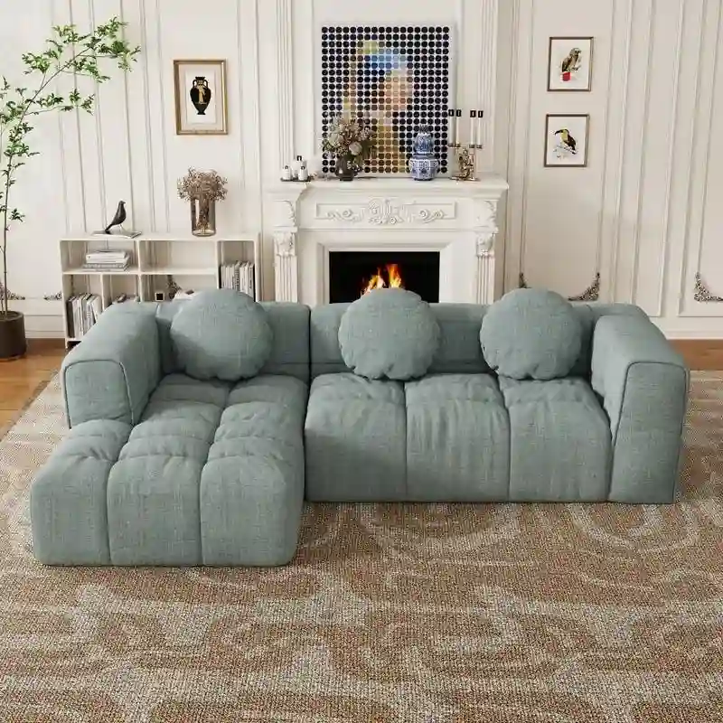 103 L-Shaped Modular Sofa, Free Combination (Left and Right Facing)