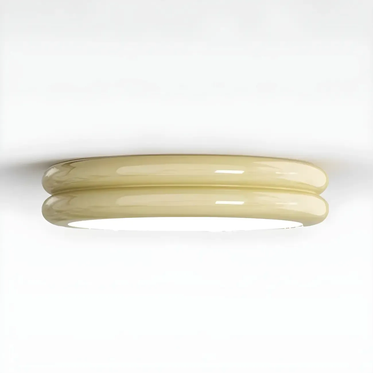 Modern Double Circles Dimmable LED Flush Mount Ceiling Light