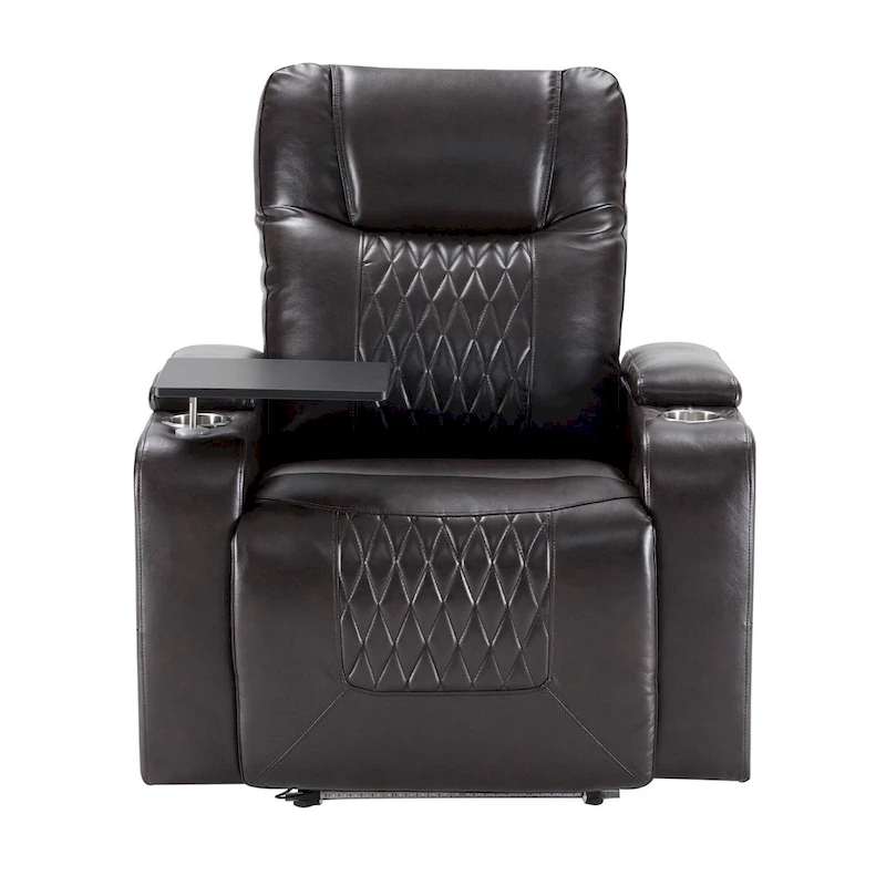 Power Motion Recliner with 2 Convenient Cup Holders