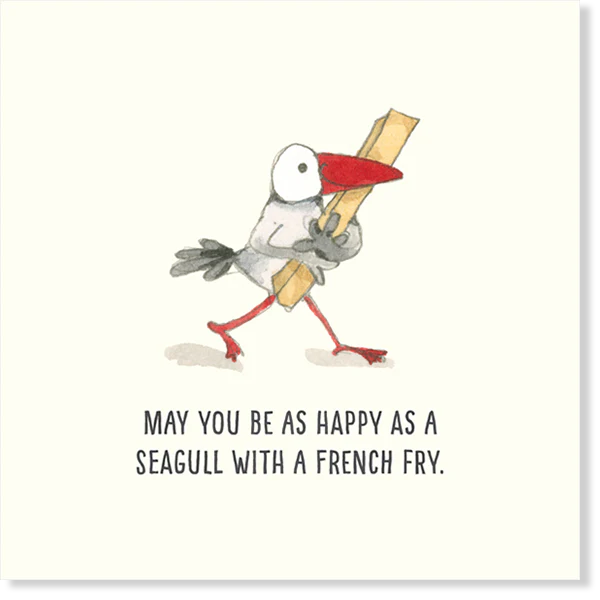 Affirmations - Twigseeds Friendship Card - Happy as a Seagull - K322