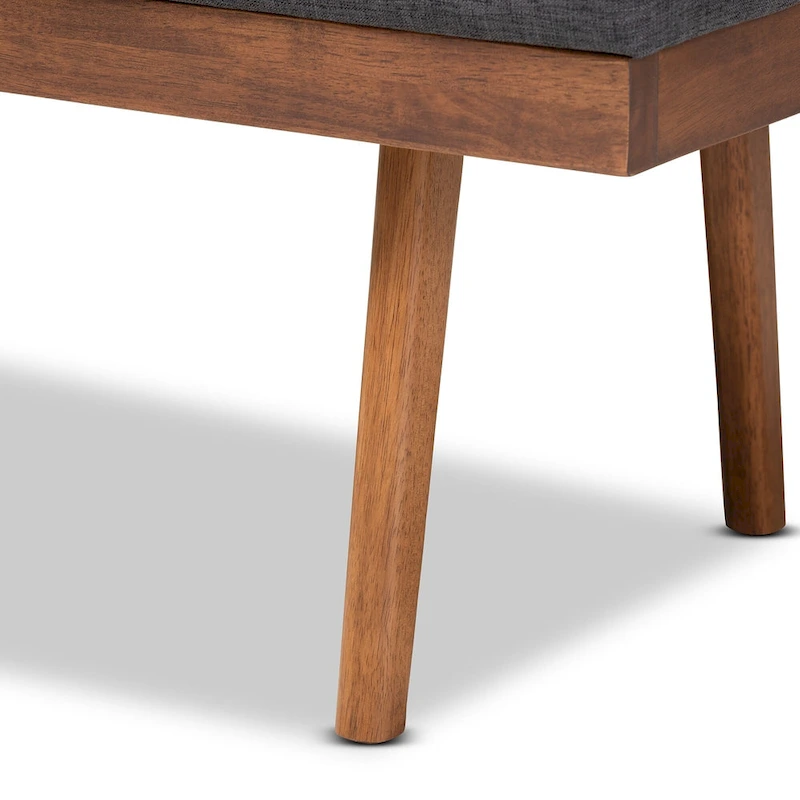 Mid-Century Fabric Bench