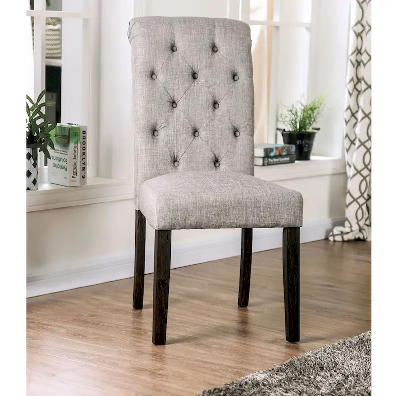 Chalwa Rustic Wood Upholstered 6-Piece Dining Set with Table and 4 Chairs and 1 Bench by Copper Grove