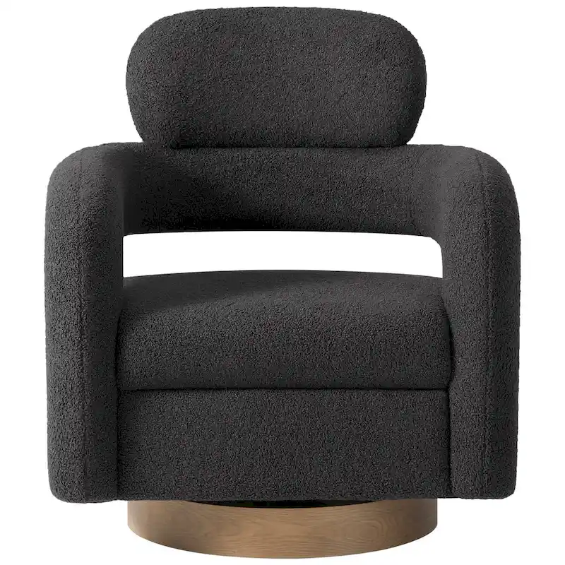 Bayville 29 Wide Sherpa Swivel Chair (Set of 2)