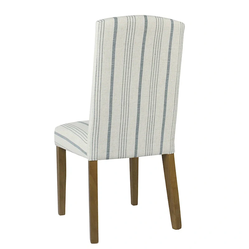 HomePop Classic Parsons Dining Chair - Blue Calypso Stripe (Set of 2)