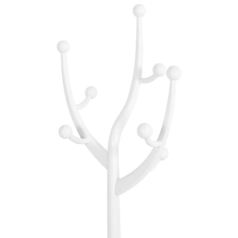 Rubberwood Freestanding Coat Rack with 8 Hooks - 24.5W x 70.87H