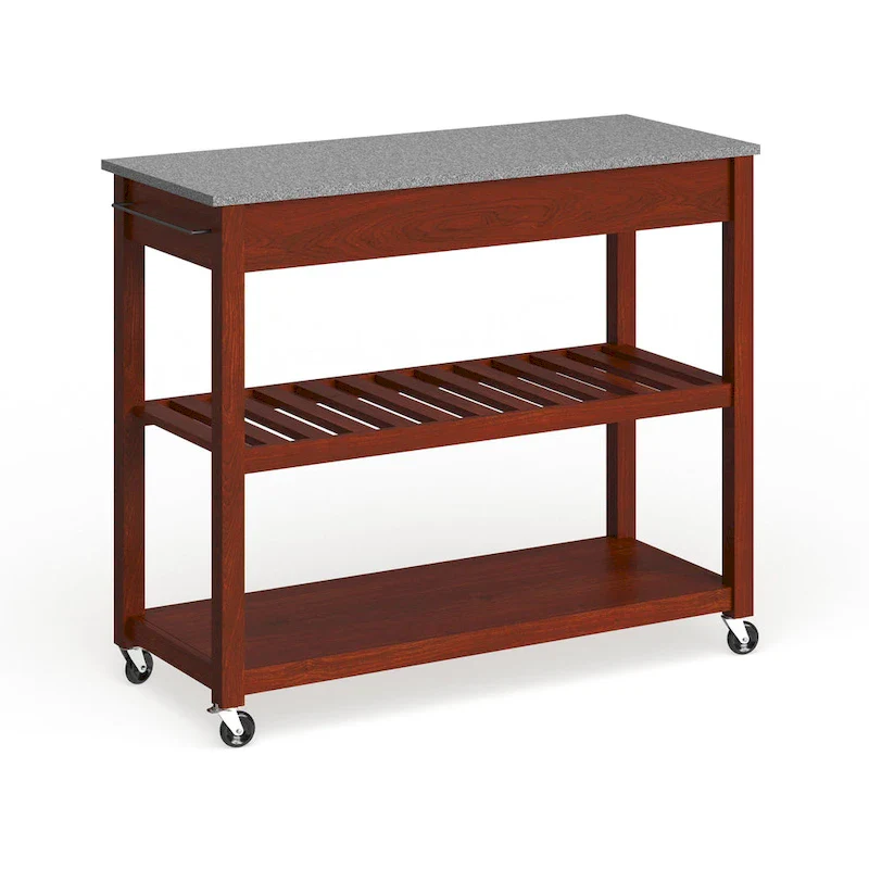 Crosley Solid Granite Top Kitchen Cart/ Island - 17d x 43w x 35h