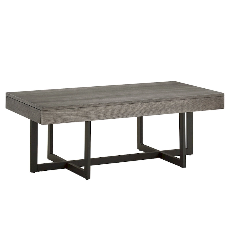 Eldersley Wood Finish Coffee Table with Two Drawers by iNSPIRE Q Modern