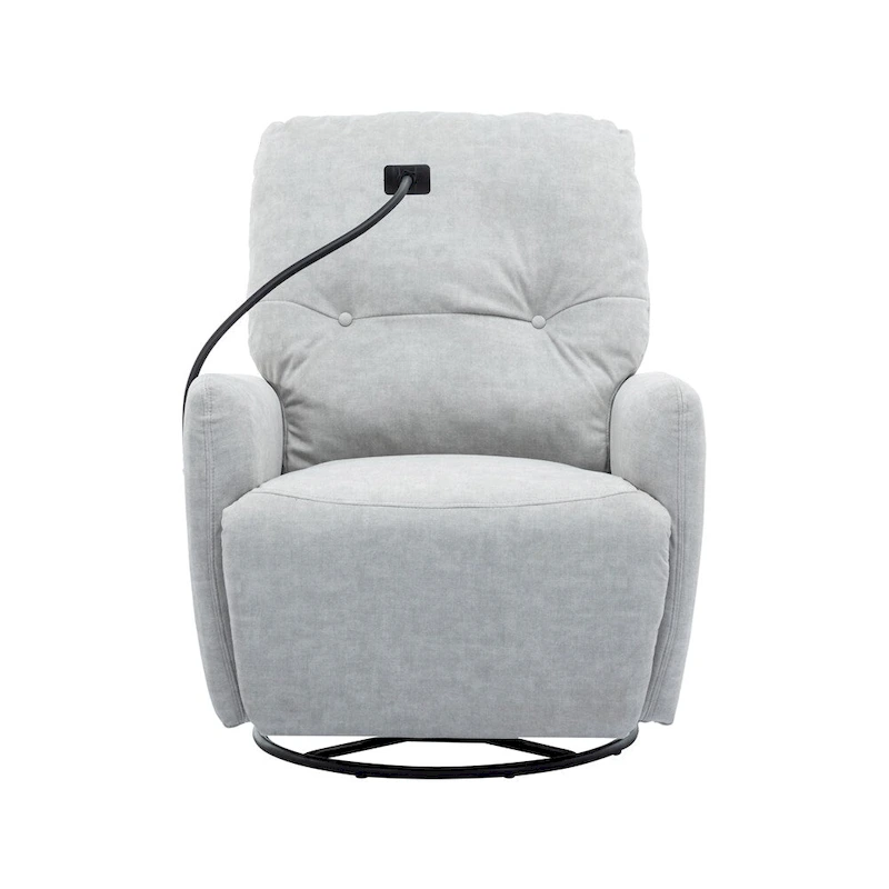 270 Degree Swivel Electric Recliner with a Phone Holder