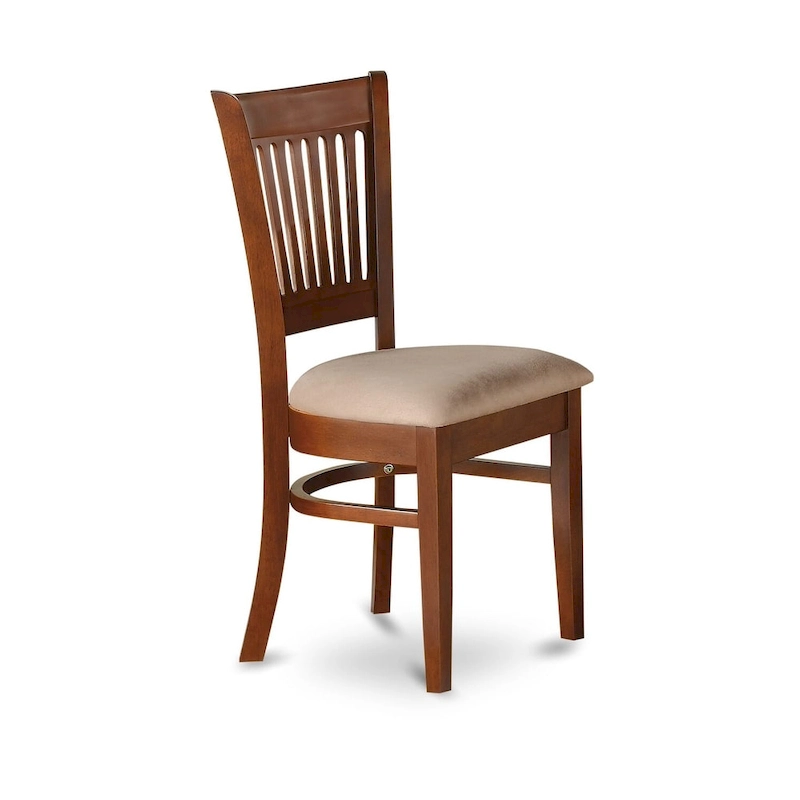 East West Furniture 7 Piece Kitchen Table Set- an Oval Dining Room Table and 6 Kitchen Chairs, Espresso (Seat Options)