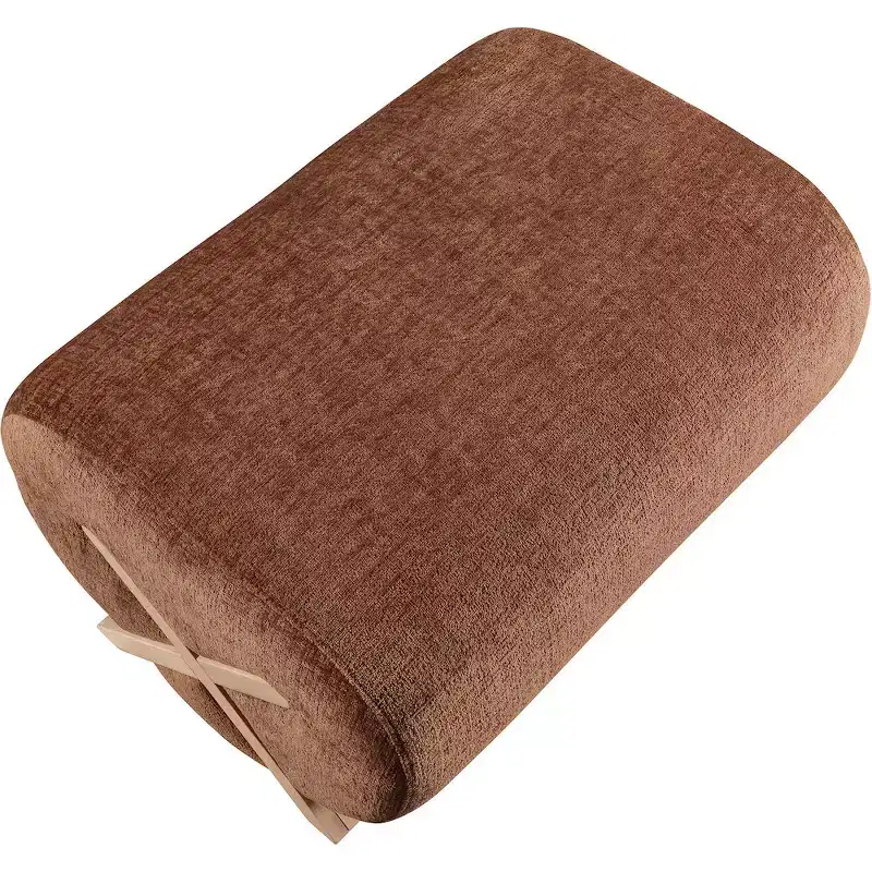 Meridian Furniture Akira Fabric Upholstered Ottoman