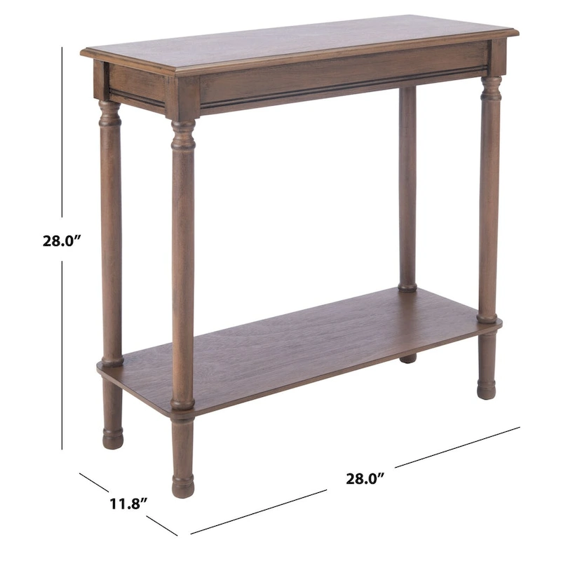 SAFAVIEH Vicy Rectangular Console Table - 28 W x 11.8 L x 28 H - 28Wx12Dx28H